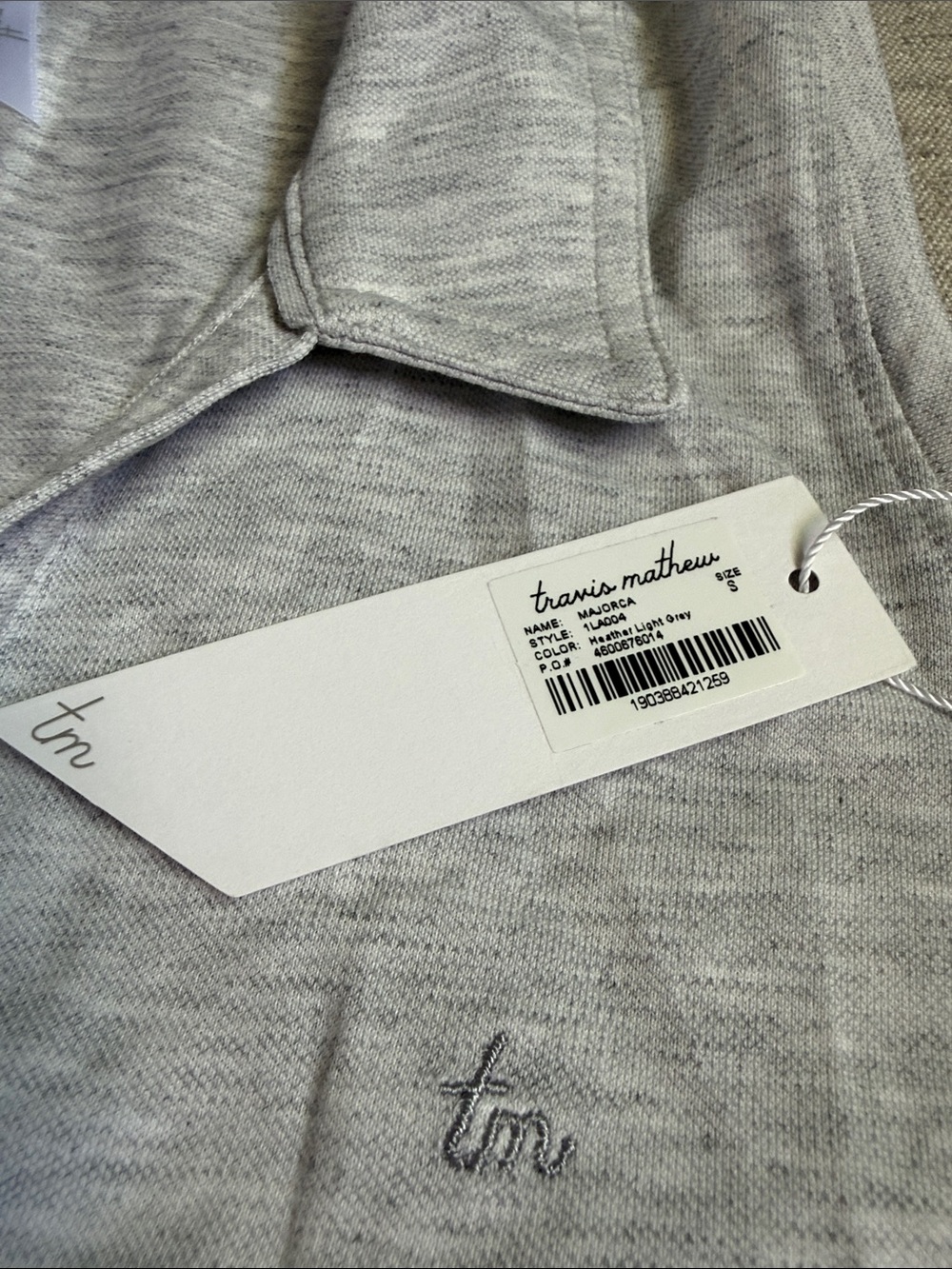 Women’s Travis Matthew Sleeveless Polo Top in Light Heather Gray - Picture 2 of 5